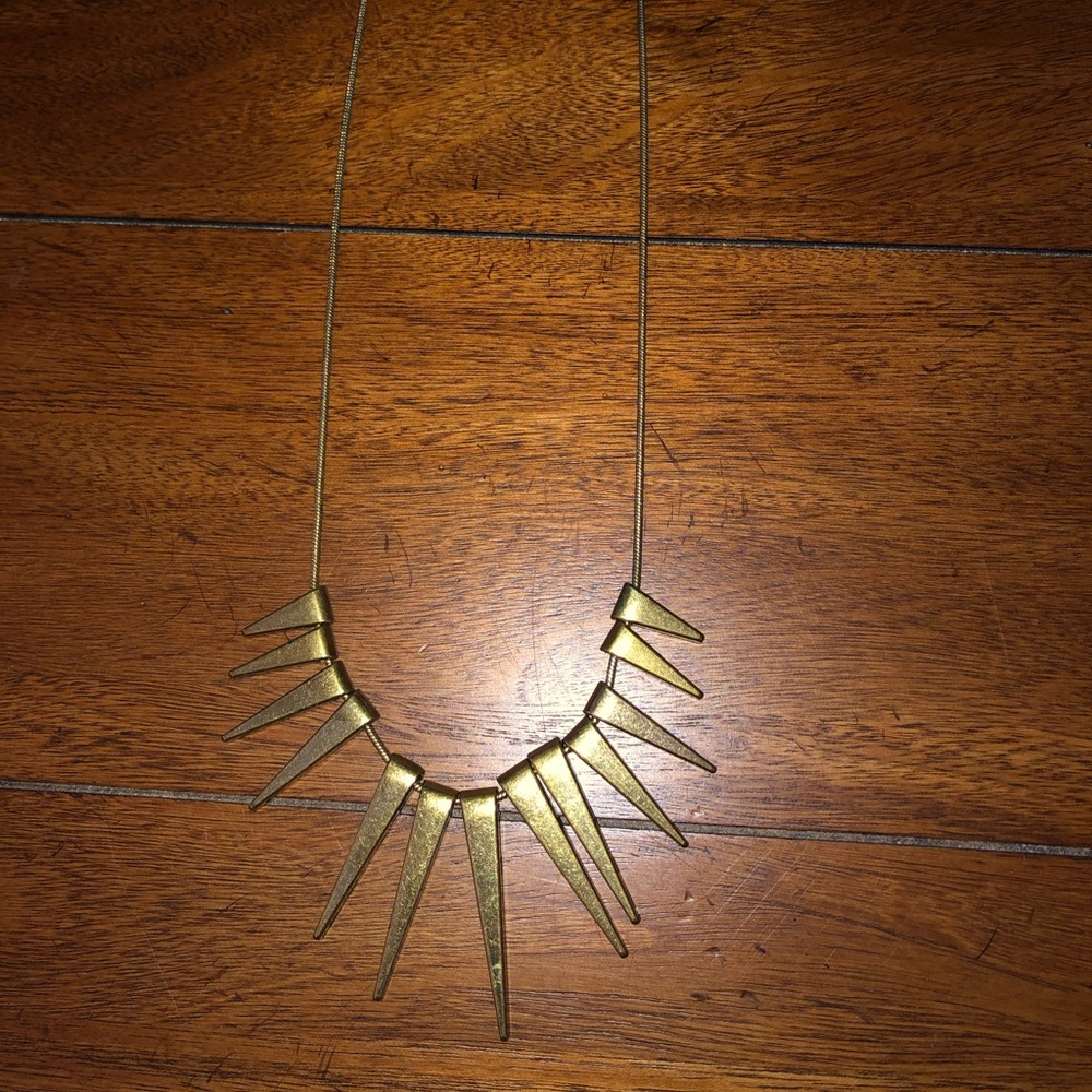 Express Brass Statement Necklace